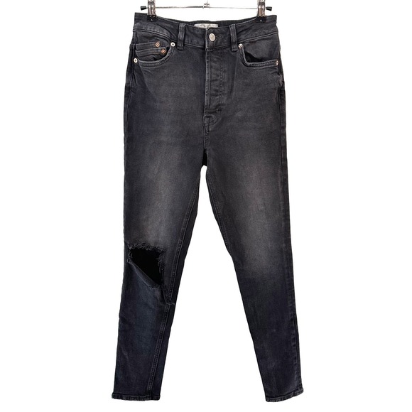 We The Free Denim - WE THE FREE Women's High Rise Button Fly Slim Boyfriend Jeans • 26 • black  grey